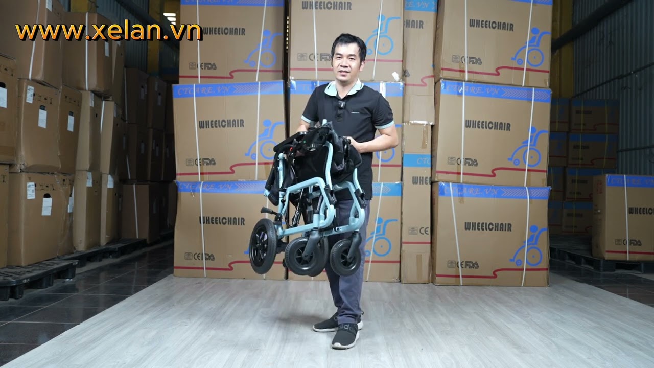 Xe Lăn điện gọn nhẹ 14 kg