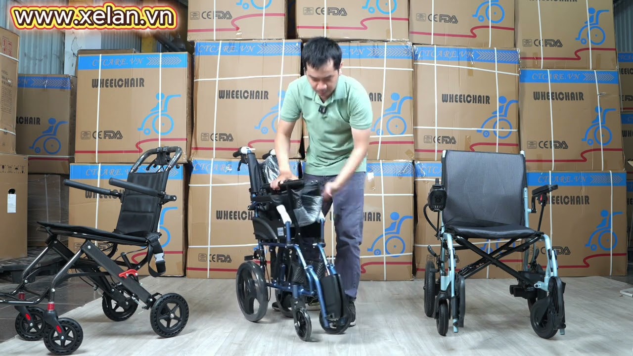CTcare giới thiệu 3 mẫu xe lăn gấp gọn siêu nhẹ đáng mua 2026